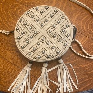 Mossimo Elegant Cream Studded Crossbody Bag